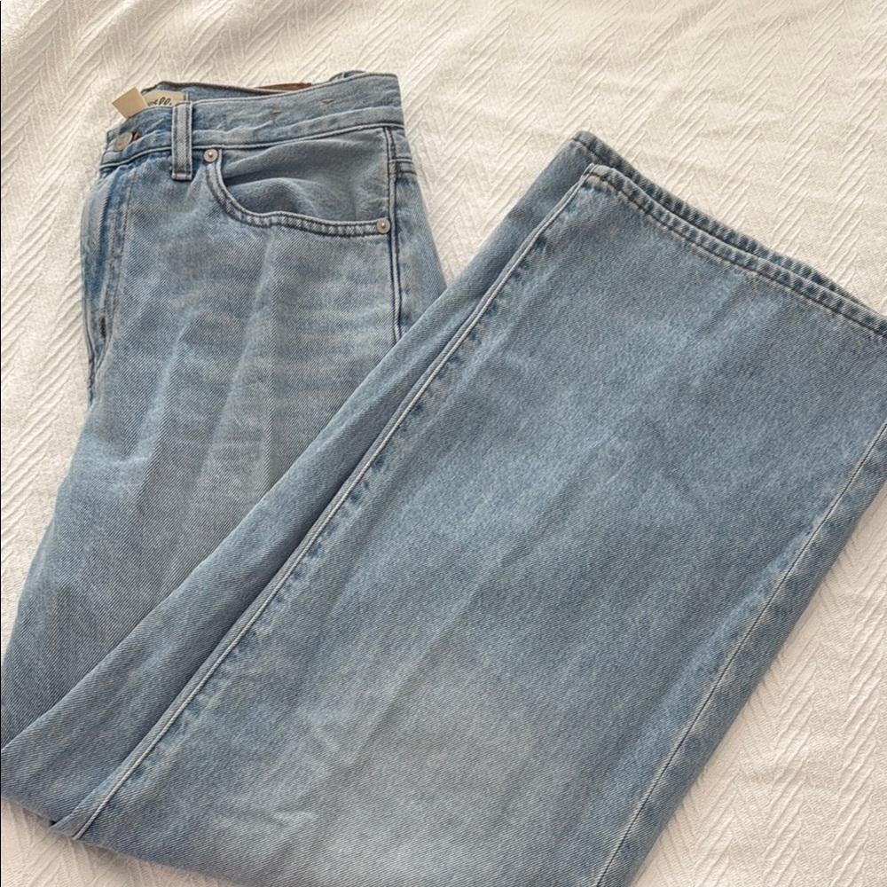 Madewell Superwide-Leg Light Blue Jeans